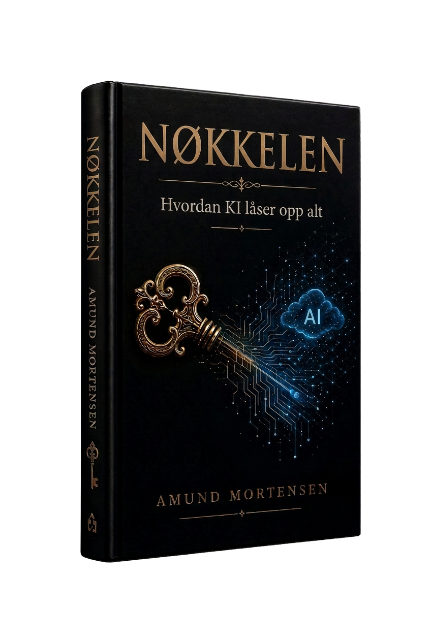 Omslaget til Nøkkelen: Hvordan KI låser opp alt